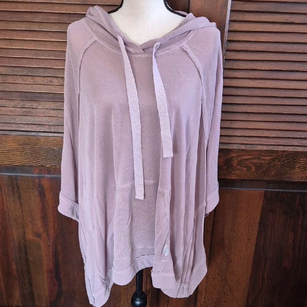 Free People Movement Squared Up Hooded Poncho